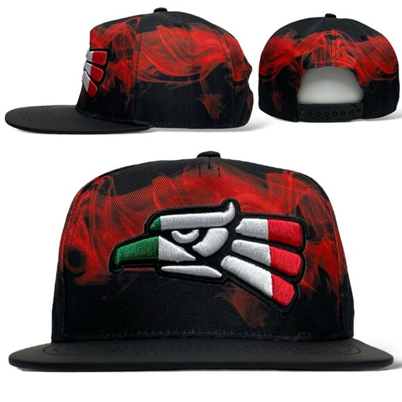 Hecho en Mexico Eagle Snapback Cap, 3D Embroidery, Flat Brim - Picture 1 of 8